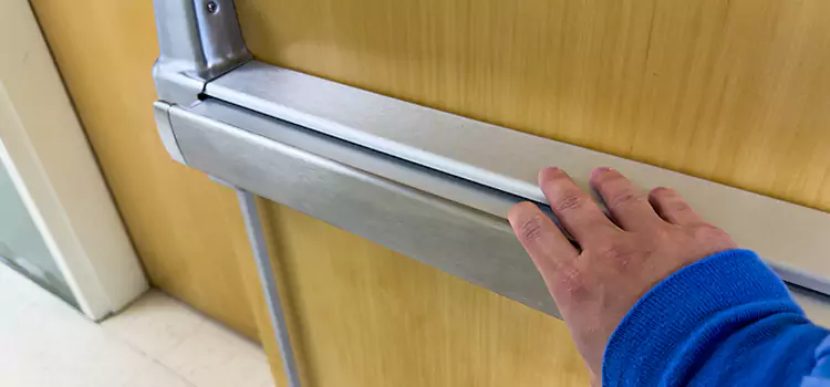 Installing a Push Bar on a Door Arlington